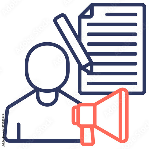 Copy Writing Icon