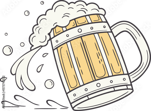 Classic Beer Mug Icon Design Featuring Cold Refreshing Beverage. Creative Beer Mug Icon Design Highlighting Party and Celebration Themes. Modern Beer Mug Icon Design Showcasing Foam and Glass Details