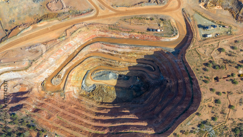 Copper and zink mine at Cobar in western New South Wales, Australia