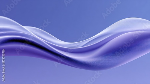 Gentle waveforms in vibrant electric blues and purples flow gracefully, creating a mesmerizing visual harmony. Natural lighting adds depth to the scene