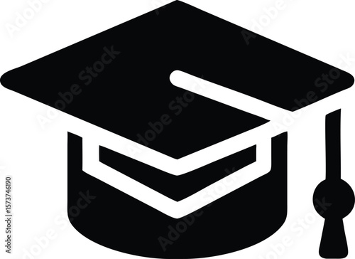 Graduation cap icon vector illustration