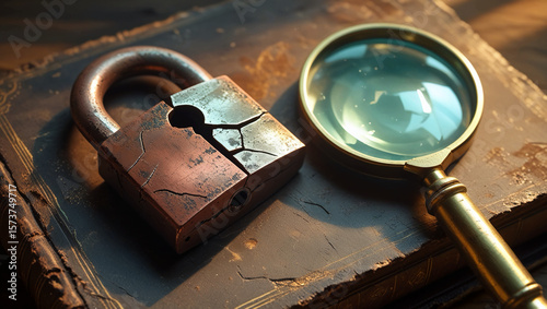 old key and lock