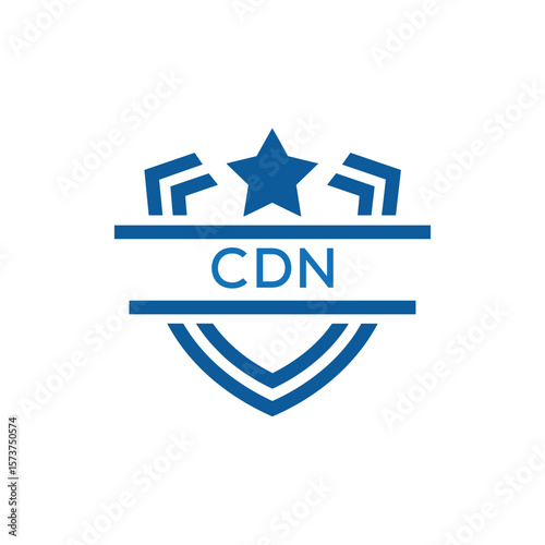 Dynamic Tech Logo Design with CDN Letters and Abstract Motion Elements – Modern Business Identity. CDN Letter Logo.
