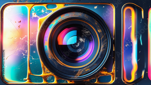 abstract digital camera