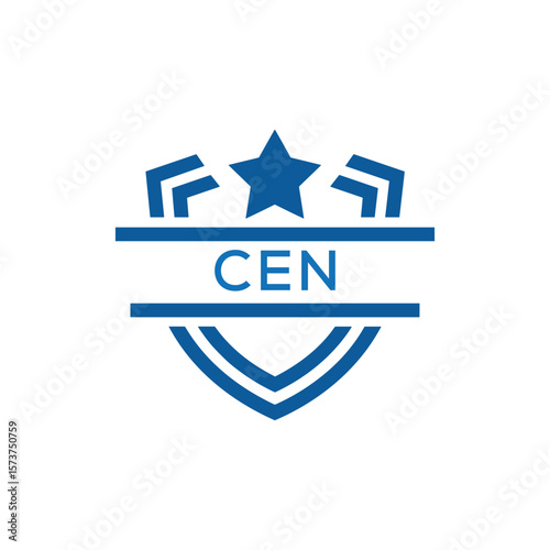 Dynamic Tech Logo Design with CEN Letters and Abstract Motion Elements – Modern Business Identity. CEN Letter Logo.

