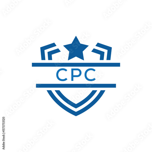 Dynamic Tech Logo Design with CPC Letters and Abstract Motion Elements – Modern Business Identity. CPC Letter Logo.
