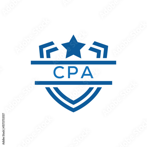 Dynamic Tech Logo Design with CPA Letters and Abstract Motion Elements – Modern Business Identity. CPA Letter Logo.
