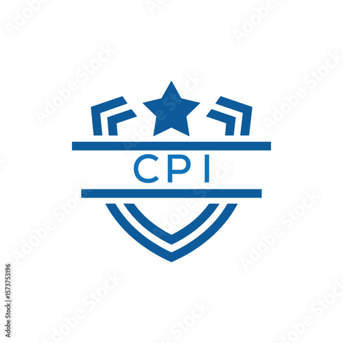 Dynamic Tech Logo Design with CPI Letters and Abstract Motion Elements – Modern Business Identity. CPI Letter Logo.
