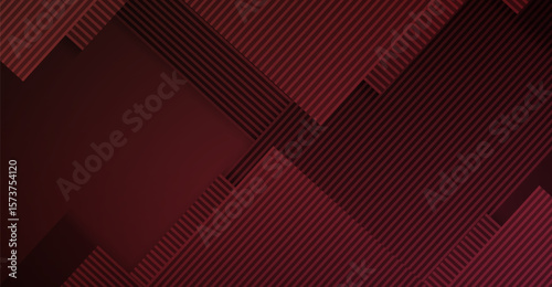 A captivating burgundy backdrop features a modern composition of diagonal lines and layered geometric shapes, evoking a sense of depth and sophisticated elegance, perfect for contemporary design