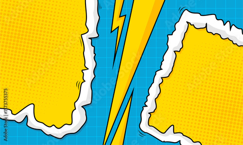 Comic versus template vs style background