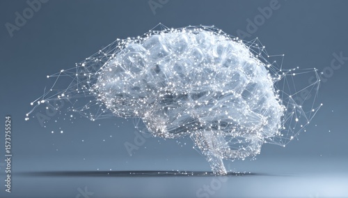 Abstract brain, interconnected network