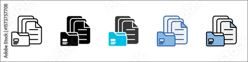 Archives Icon Pack Multistyle Illustration