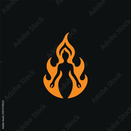 Fire goddess logo