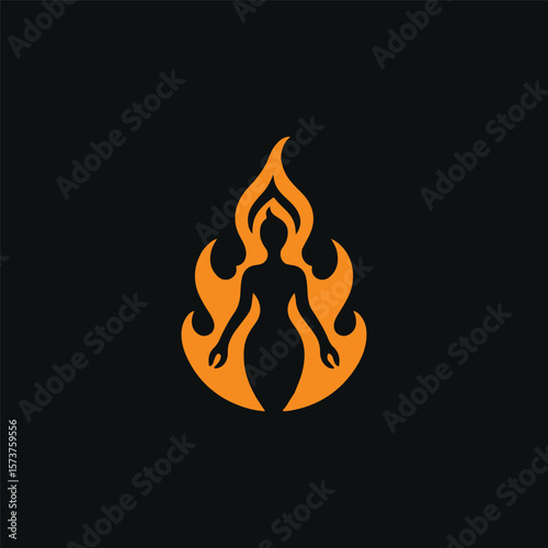 Fire goddess logo