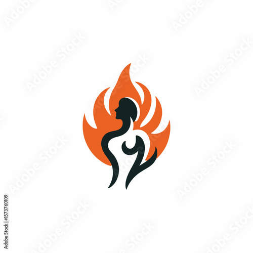 Fire goddess logo