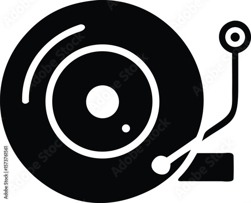 Vinyl record player icon