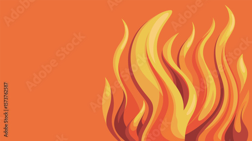 Fire flame vector design background illustration for graphic design and decoration