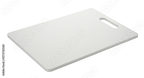 White Plastic Cutting Board with Handle 1.