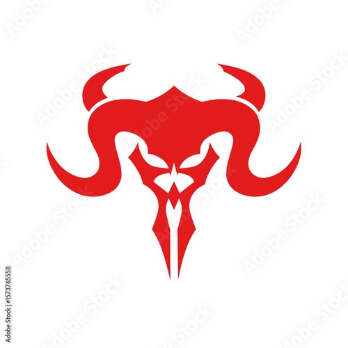 Silhouette of a demon vector illustration