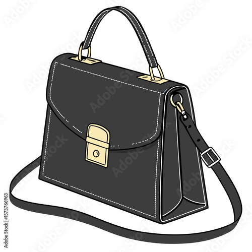 a black bag with a strap