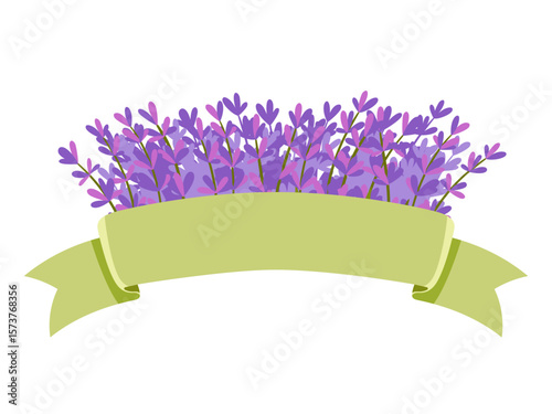 illustration of a lavender bouquet wrapped in green baw, perfect for spa, wellness, or nature themed designs.
