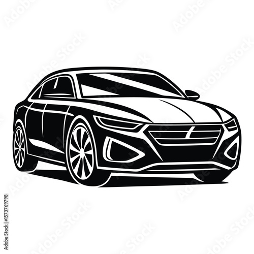 Front car silhouette