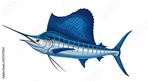 Majestic Sailfish Vector Logo for Sport & Luxury
