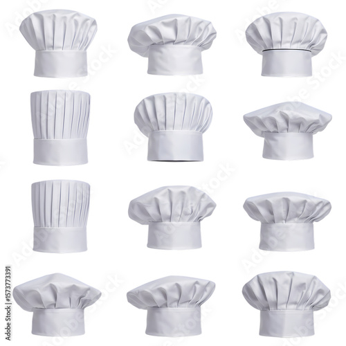 Chef Hats: Collection of White Toque Hats for Culinary Professionals