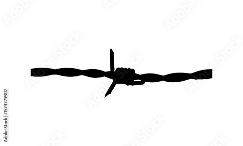 barbed wire isolated