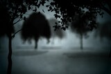 Dark gothic scene with trees