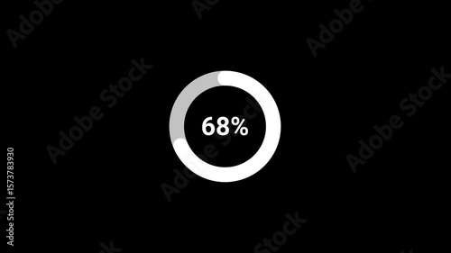 UI Progress Animation Simple Loading Bar in 4K.mp4