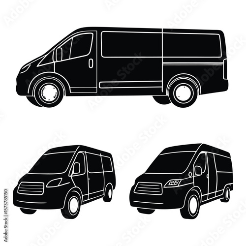 Front car silhouettes