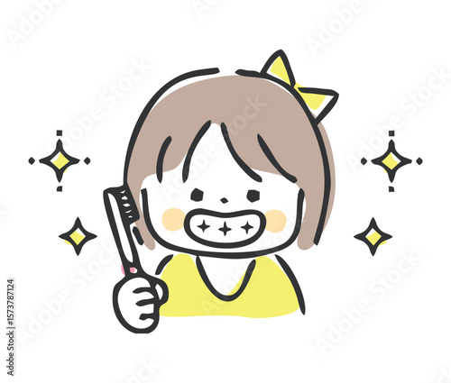歯がキレイな女の子