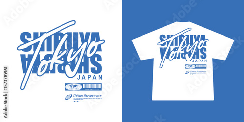 Futuristic illustration of tokyo japan vector t shirt design, vector graphic, typographic poster or tshirts street wear and Urban style