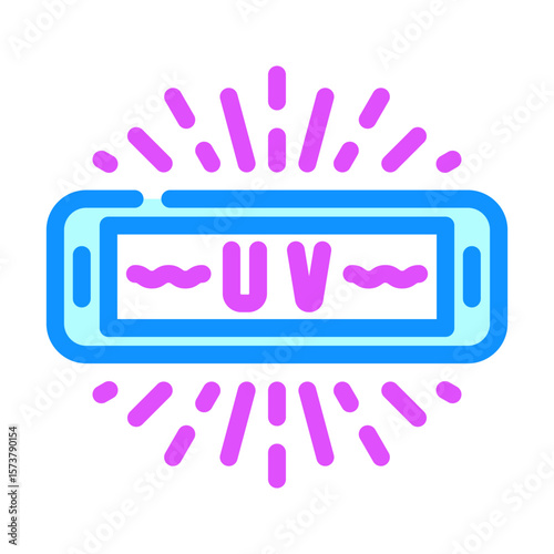 uv sterilized color icon vector illustration