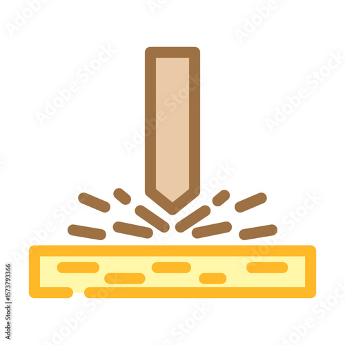 impact resistant color icon vector illustration