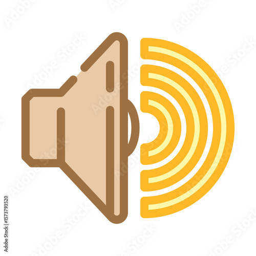 built speakers color icon vector illustration