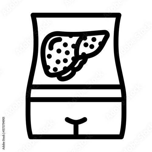friedreichs ataxia disease line icon vector illustration