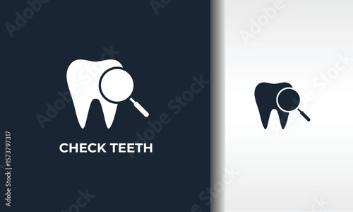 Check Teeth Vector, Icon Or Logo Sign Isolated Symbol Illustration