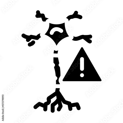 aplastic anemia disease glyph icon vector illustration