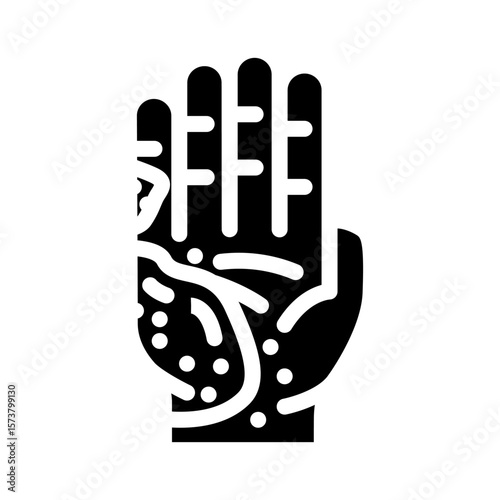 epidermolysis bullosa disease glyph icon vector illustration