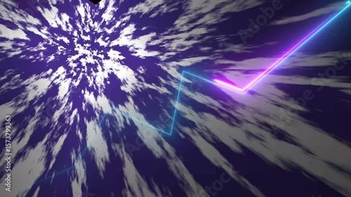 White Dark Twirl Background Animation. Abstract Art. Video animation Ultra HAD MK