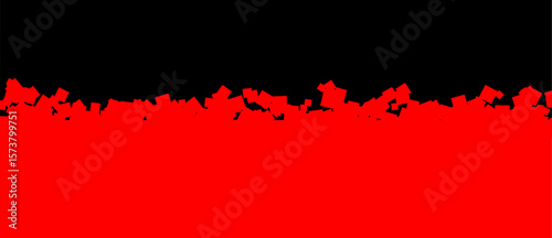 Red squares fade into black