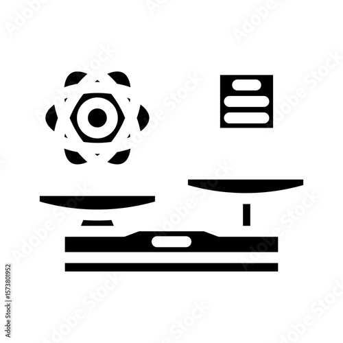 supremacy quantum computer glyph icon vector illustration