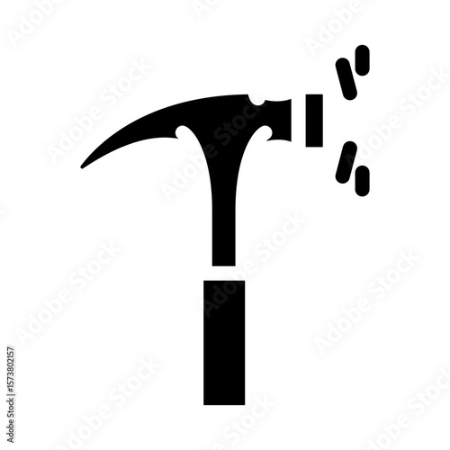 durable construction glyph icon vector illustration