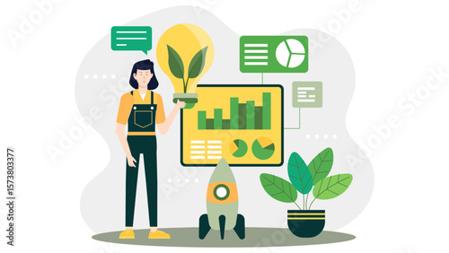 Startup founder reviewing seed funding proposal