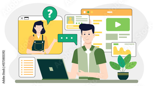 UX researcher conducting remote user interviews