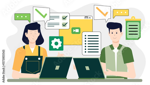 HR team developing remote work guidelines