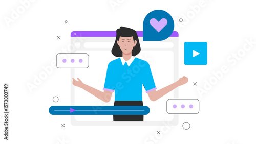Content creator writing long-form SEO article