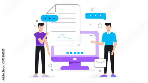 Legal consultant drafting data privacy policy
